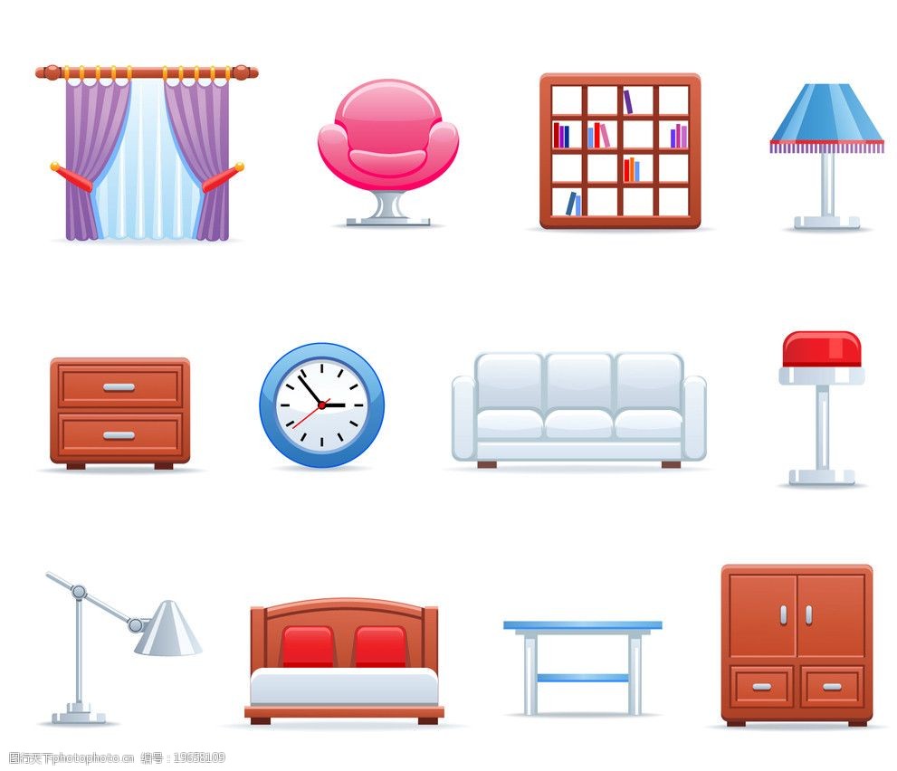 家居用品图标 从视觉符号到生活方式的美学呈现